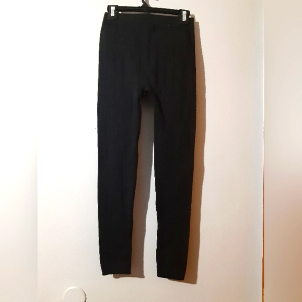 Steve Madden Classic Black Tights Leggings Black Women's Size M - Picture 3 of 4